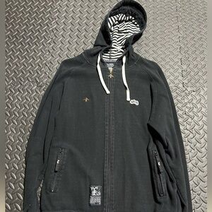 LRG black and white hoodie